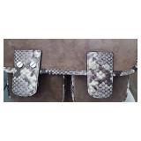 Michael Kors Suede Dual Buckle Crossbody Bag Pocketbook Purse dust bag reg. 368