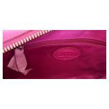 Fossil Riley Fuchsia Leather Top Zipper Crossbody Bag Shoulder Purse  Gorgeous Leather Fuchsia Color Fossil Crossbody.   measures 10\" by 6 1/2\" by 2\" Wide.