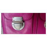 Fossil Riley Fuchsia Leather Top Zipper Crossbody Bag Shoulder Purse  Gorgeous Leather Fuchsia Color Fossil Crossbody.   measures 10\" by 6 1/2\" by 2\" Wide.