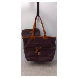 Dooney & Bourke Dillen Double Pocket Pebble Leather Shoulder Bag /coin pouch
