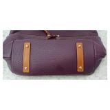 Dooney & Bourke Dillen Double Pocket Pebble Leather Shoulder Bag /coin pouch