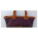 Dooney & Bourke Dillen Double Pocket Pebble Leather Shoulder Bag /coin pouch