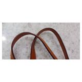 Dooney & Bourke Dillen Double Pocket Pebble Leather Shoulder Bag /coin pouch