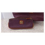 Dooney & Bourke Dillen Double Pocket Pebble Leather Shoulder Bag /coin pouch