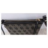 DOONEY & BOURKE Black Gray Jacquard Signature Messenger Crossbody Bag