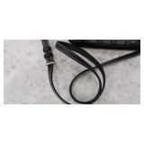 DOONEY & BOURKE Black Gray Jacquard Signature Messenger Crossbody Bag