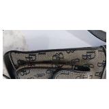 DOONEY & BOURKE Black Gray Jacquard Signature Messenger Crossbody Bag
