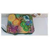 Anuschka Classic Woman Flap Over Accordion Cross Body Handbag 512