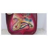 ANUSCHKA LARGE HOBBO Hand painted  Genuine leather exterior trim DUST BAG
