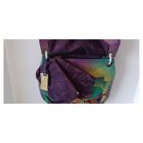 ANUSCHKA SADDLEBAG/ CROSSBODY Paisley Collage DUST BAG