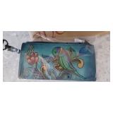 ANUSCHKA Portuguese Parrot Denim WITH STUDS DUST BAG
