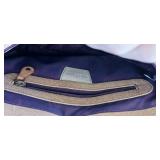 Anuschka X- Large Tote Floral Gray Hand Painted Leather Shoulder Purse DUST BAG