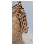 Calvin Klein genuine quilted leather hobo, color nude plus dust bag