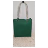 Calvin Klein Franzy Logo N/S Tote Cornflower  Silver Saffiano Leather NWT with dust bag