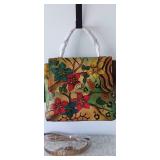 ANUSCHKA HAND PAINTED LEATHER UNIQUE PURSE RA5981