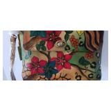 ANUSCHKA HAND PAINTED LEATHER UNIQUE PURSE RA5981