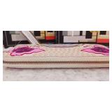 SHARIF BOHO EMBROIDERED BUTTERFLY ZIP-AROUND WALLET Natural Multi~NIB!