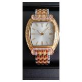 Timepieces by Randy Jackson 38mm gold Tone Date Watch