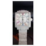 Stuhrling Fusion White 149L4 Quartz 35mm Fashion SKU:149L4.12EP3 sold out NIB