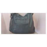 Junior Drake Studded Black Large Leather Shoulder Bag