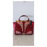 Sharif 1827 Medium size handbag. RED