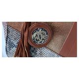 Sharif 1827 Medium size handbag. BROWN