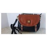 Sharif 1827 One Of A Kind Messenger 2 Tone Brown & Tan Comes With Wristlet