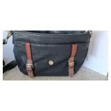 Sharif 1827 One Of A Kind Messenger 2 Tone Brown & Tan Comes With Wristlet