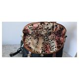 Sharif 1827 One Of A Kind Messenger 2 Tone Brown & Tan Comes With Wristlet