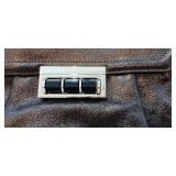Sharif back pack glitter leather large brown dust bag