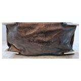 Sharif back pack glitter leather large brown dust bag