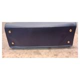 Emma Fox in BLUE purse. Beautiful floral cloth inside. 13x9x6