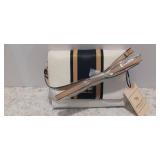 EMMA FOX BEIGE leather crossbody 8x6x2