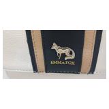 EMMA FOX BEIGE leather crossbody 8x6x2
