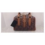 GUESS Heritage Monogram cogniac Satchel