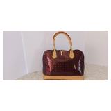 Arcadia patent Leather 13x9x6â made in Italy color red patent leather perfect