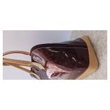 Arcadia patent Leather 13x9x6â made in Italy color red patent leather perfect