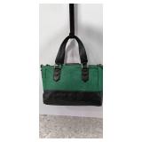 Aimee Kestenberg Collection Green Leather Tech Ready Large Crossbody Satchel