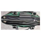 Aimee Kestenberg Collection Green Leather Tech Ready Large Crossbody Satchel