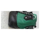 Aimee Kestenberg Collection Green Leather Tech Ready Large Crossbody Satchel