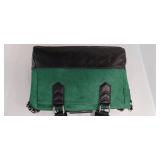 Aimee Kestenberg Collection Green Leather Tech Ready Large Crossbody Satchel