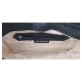 Aimee Kestenberg Collection BLACK Leather Tech Ready Large Crossbody Satchel: