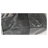 Aimee Kestenberg Collection BLACK Leather Tech Ready Large Crossbody Satchel: