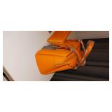 Ora Delphine leather bag & Wallet Genuine Fall Orange Set