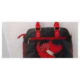 SUKRITI Hand Painted Leather Shoulder Bag \" WOMEN IN HAT\"