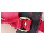 SUKRITI Hand Painted Leather Shoulder Bag \" WOMEN IN HAT\"