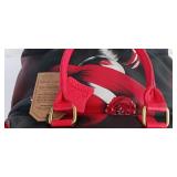 SUKRITI Hand Painted Leather Shoulder Bag \" WOMEN IN HAT\"