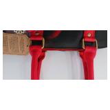 SUKRITI Hand Painted Leather Shoulder Bag \" WOMEN IN HAT\"