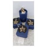 Swarovski Crystal Golden Shadow Star Christmas Ornament NIB