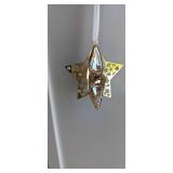 Swarovski Crystal Golden Shadow Star Christmas Ornament NIB